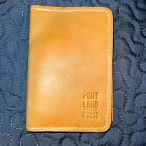 Portland leather goods passport holder